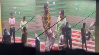 கொய்ம்பதோரெ பூச் ஸ்டண்ட் ஐடம் ஆஂடீ அதை மழையில் ஊகிறாள்